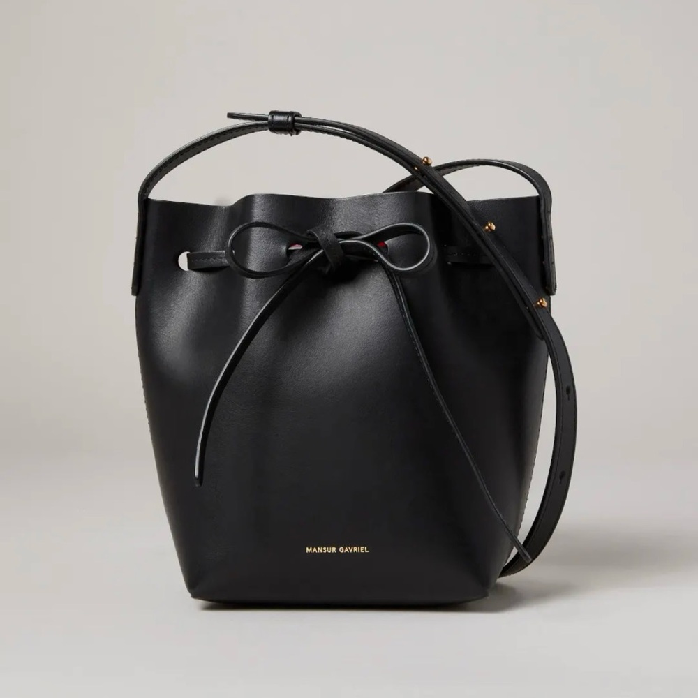 Mansur Gavriel Black mini Bucket Bag